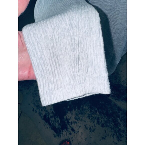 Lululemon Along the Way Cozy Dress Grey Mock Neck Knit Sweater Pocket Athleisure - Picture 10 of 10